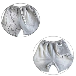 New Arrival Acid Wash Casual <b>Shorts</b> for <b>Men</b> Breathable High <b>Elastic</b> <b>Waist</b> 100% Cotton Made In Pakistan ONEAPEX INTERNATIONAL - Product Image 2