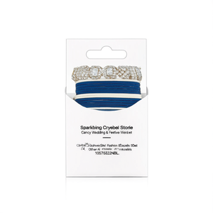 Sparkling Crystal Stone Fancy Wedding & Festive Wear <b>Set</b> 2.4\" <b>Bangles</b> Fashion Bracelets 10575632NBL - Product Image 2