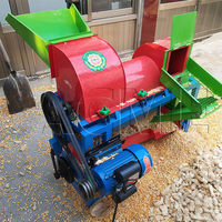 Batteuse multifonctionnelle facile à utiliser batteuse à moteur diesel maïs blé soja riz sorgho millet