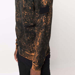 Sweat à capuche ample pour homme en molleton 100% coton, personnalisé, vintage, effet vieilli, brodé, délavé à l'acide et décoloré par le soleil - Product Image 6