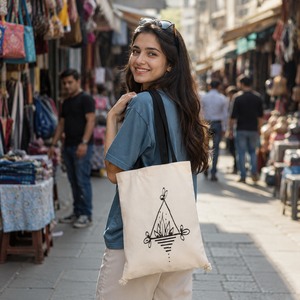 Bolsa de Lona de Algodón con Impresión Personalizada |   Bolsa de Compras Reutilizable, Orgánica, para Viajes y Uso Diario, Calidad de Exportación, Bolsas OEM - Product Image 2