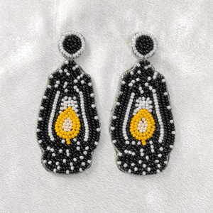 Nouveauté 2026 Boucles d'oreilles pendantes crâne brodées à la main et perlées, Bijoux fantaisie délicats et tendance, Idéales pour les fêtes d'Halloween et les cadeaux - Product Image 6