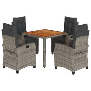 Conjunto de Comedor para Jardín en Gris - Product Image 2