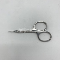 Ciseaux à cuticules professionnels russes Staleks en acier inoxydable, droits, tranchants, durables, pour droitiers, pour le nail art, élimination facile des cuticules.