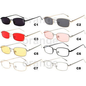 Square Metal UV400 Sunglasses Full Rim % UV Protection Trendy Fashion Unisex <b>Eyewear</b> - Product Image 6