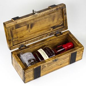 Boîte d'emballage pour bouteille de vin en bois de qualité supérieure avec gravure de logo personnalisée pour cadeaux promotionnels et événements d'entreprise - Product Image 4