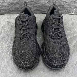 Zapatillas de Diseño Blciga de Alta Calidad, Estilo París, con Triple Adorno de Diamantes de Imitación, Diseño de Neumático con Cielo Estrellado, con Cordones, para Hombre y Mujer, con Suela Gruesa - Product Image 3