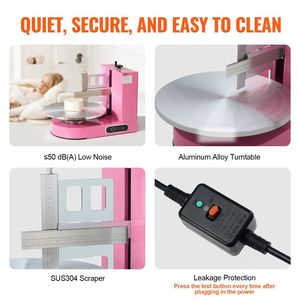 Machine à décorer les gâteaux à faible bruit, réglable, pour étaler et recouvrir la crème, idéale pour le glaçage et la décoration des gâteaux - Product Image 5