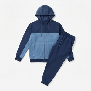 Chándal Deportivo Personalizado al por Mayor, con Bloques de Color, 350 GSM, Forro Polar Térmico, para Hombre, Invierno - Product Image 1