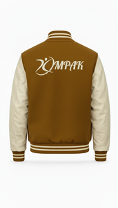 Style Urbain Américain Manches en Cuir Lettres en Chenille Style Urbain Tendance Université Professionnelle - Product Image 3