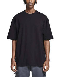 เสื้อยืดคอตตอนทรงหลวม ไหล่ตก 220-300 กรัม เสื้อยืดเปล่าผู้ชายไซส์ใหญ่ รับสกรีนโลโก้ ปัก พิมพ์ลายเสื้อยืด - Product Image 6