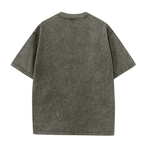 Camiseta de algodón prémium con lavado ácido personalizado, estilo vintage, oversize, para hombre y mujer, fabricante OEM ODM - Product Image 4