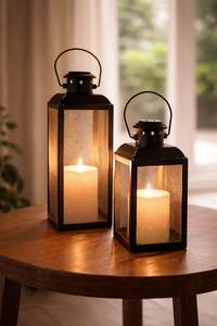 Customized Outdoor Indoor, Metal <b>Candle</b> Lantern Modern Farmhouse Floor Lanterns Decorative Handmade Lanterns For Event Decor - Product Image 5