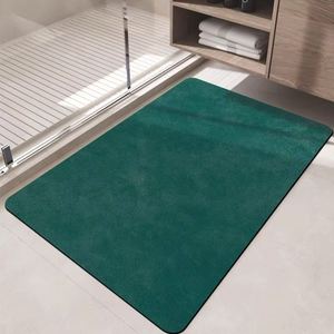Minimalist Rectangle TPE Bath Mat With Rubber Backing Anti Slip Solid Color For Bathroom <b>Floor</b> Color For Bathroom <b>Floor</b> - Product Image 4