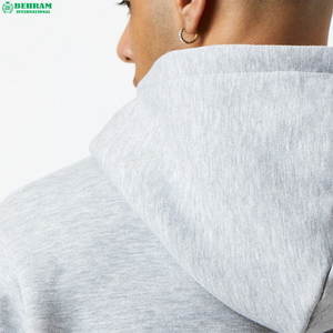 เสื้อฮู้ดดี้ผู้ชายผ้าซาตินสีพื้นแบบเต็มตัว ปี 2026 แบบสั่งทำพิเศษ เป็นมิตรกับสิ่งแวดล้อม ระบายอากาศได้ดี บุด้วยผ้าฝ้ายขนแกะ - Product Image 4