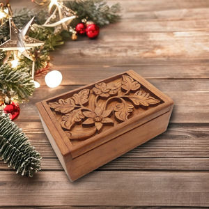 Boîte cadeau en bois traditionnelle de haute qualité décoration boîte en bois et panneaux muraux artisanat en bois artisanal - Product Image 4