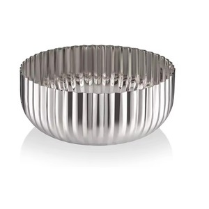 Bol en métal poli fantastique au design moderne, compatible lave-vaisselle, idéal pour servir les aliments - Product Image 1