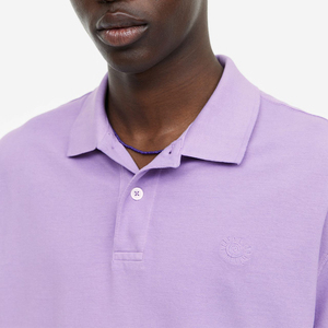 Ropa de golf personalizada con logotipo bordado informal para hombre, ropa de algodón 100%, camisa polo de golf de color sólido para hombre - Product Image 5