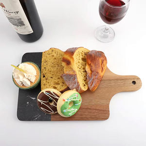 Vajilla de Cocina, Mini Tabla de Quesos Personalizada con Madera Natural y Mármol - Product Image 1
