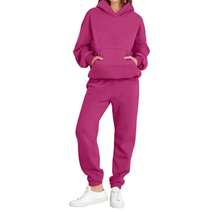 Nouvel ensemble de jogging décontracté pour femme avec haut zippé à manches longues et pantalon large à cordon de serrage – Collection Automne Hiver - Product Image 1