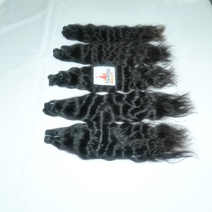 Wholesale 100% Virgin Bundle Raw Indian Natural Color Hair Black Women <b>Cheap</b> Machine Double Weft Deep Wave Human Hair <b>Extensions</b> - Product Image 5