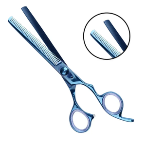 New Style Fashion Salon Barber <b>Thin</b> Scissors 6 Inch Stainless Steel Sharp Beauty Thinning Scissors Customizable Color - Product Image 2