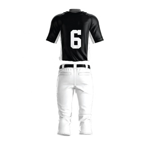 Customizable 100% Polyester Summer Baseball Jersey <b>Set</b> Breathable Quick Dry Uniform with Printed Team Logo and Number - Product Image 4