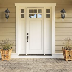 Set di 2 Eleganti Lanterne da Parete in Metallo Nero Stile Vintage per Illuminazione Esterna di Portico, Patio e Giardino (Lampadina Non Inclusa) - Product Image 2