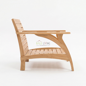 Makalu Single Seat Chair Teak Garden Modern Outdoor Wood <b>Armchair</b> Durable Design Portable Lightweight Villa - Product Image 4