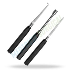 Juego de Impactadores Óseos Quirúrgicos Rectangulares Redondos con Desplazamiento de 9.5 Pulgadas (240mm) para Ortopedia - Product Image 3