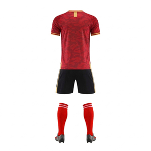 Uniforme de Fútbol Personalizado 2026 con Cuello en V y Malla para Hombre, Secado Rápido, Transpirable, Antibacterial, Conjunto de Jersey para Equipo - Product Image 2