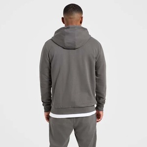 <b>Men</b> <b>Cardigan</b> Zip up Heavyweight Hoodies High Quality Wholesale Zipper Custom Printing Loose Casual <b>Men's</b> Hoodie for Autumn - Product Image 2