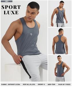 Camiseta Deportiva DotFit Stringers Importada de Dotknit, 180 GSM, Cuello Redondo, para Hombre, para Correr, Fitness y Gimnasio - Product Image 5