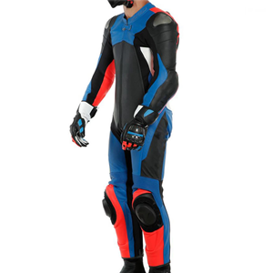 Conjunto de Traje de Carreras de Invierno de Secado Rápido, Impermeable y Elegante para Motociclistas, con Chaqueta y Pantalones de Cuero Genuino de Manga Larga - Product Image 5