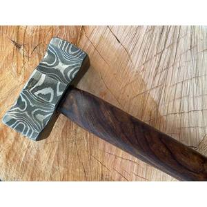 Martillo de Damasco Forjado a Mano de Alta Calidad, Herramienta de Ferretero y Carpintero, para Trabajos en Metal y Cuero, Uso Industrial Pesado, OEM, 3 Años de Garantía - Product Image 5