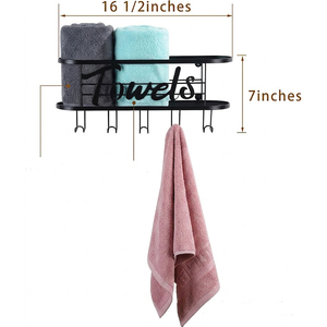 Toallero Metálico con 5 Ganchos - Product Image 2