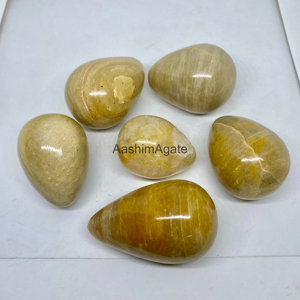 Huevo de Cuarzo Amarillo Natural Pulido, Piedra Preciosa Curativa para Reiki, Meditación, Chakra, Decoración del Hogar, Venta al por Mayor - Product Image 1
