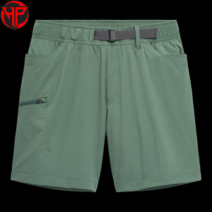 Shorts de randonnée pour hommes, imperméables, en nylon/spandex, respirants, séchage rapide, sportifs, avec poches zippées sécurisées, design flexible, couleur unie, pour l'extérieur - Product Image 3