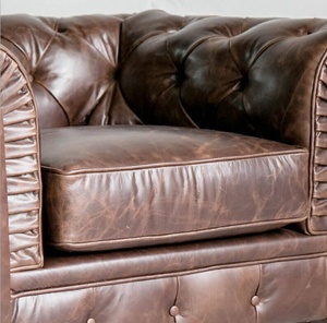 Cổ điển chesterfield da ghế bành với chần trở lại và cuộn cánh tay | cổ điển Câu lạc bộ ghế cho phòng chờ, bar & văn phòng - Product Image 6
