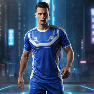 ชุดยูนิฟอร์มฟุตบอลแบบซับลิเมชั่นสั่งทำ OEM ชุดเสื้อฟุตบอลทีมเปล่า ระบายอากาศได้ดี แห้งเร็ว ผลิตจากโพลีเอสเตอร์ สำหรับผู้ชาย ชุดแข่งขันทีม - Product Image 5