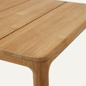 Sakis Foldable Outdoor <b>Dining</b> <b>Table</b> <b>Rustic</b> Solid Teak <b>Wood</b> <b>Dining</b> <b>Table</b> – Nordic Style Minimalist <b>Dining</b> Room Furniture - Product Image 4