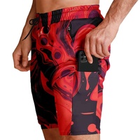 Shorts de bain pour hommes de qualité supérieure, personnalisables avec logo, sublimation, respirants, séchage rapide, décontractés