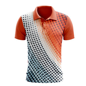 Polos en tissu respirant de haute qualité pour hommes, impression intégrale par sublimation - Product Image 3