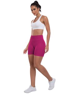 Shorts Deportivos de Cintura Alta para Mujer, Shorts de Ciclismo con Control de Abdomen, Levanta Glúteos, para Correr, Yoga, con Efecto Scrunch - Product Image 3