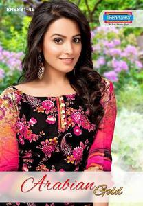 El mejor fabricante de conjuntos de tela de algodón cambray con estampado para salwar-kameez y material de chifón para dupatta, a buen precio, desde India. - Product Image 2