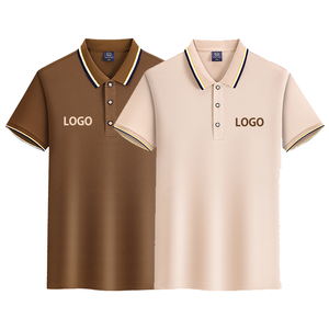 Camisetas Polo Casuales de Alta Calidad con Logotipo Personalizado, Sin Encogimiento, Lavadas, de Tela de Seda, 100% Poliéster, para Hombre - Product Image 1