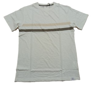 Camiseta de Manga Corta para Hombre, Casual, Slim Fit, Teñida con Hilo, 100% Algodón - Product Image 1
