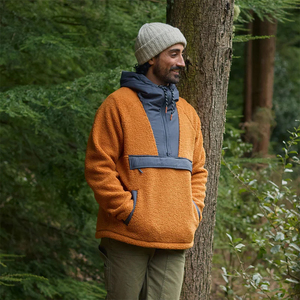 Vestes en polaire Sherpa de qualité supérieure, poids lourd, demi-zippées, en tissu de laine, légères, avec capuche - Product Image 3