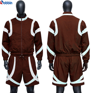 Conjunto Deportivo de Verano para Hombre, 2 Piezas, Transpirable, Chaqueta y Pantalones Cortos, Personalizable con Logotipo, Estilo Casual y Atlético - Product Image 6
