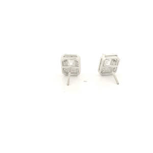 Pendientes de Diamantes Cultivados en Laboratorio de Primera Calidad, Plata 925, Corte Esmeralda, Color Intenso, Modernos, para Mujer, Libres de Conflictos, Certificados por IGI - Product Image 3